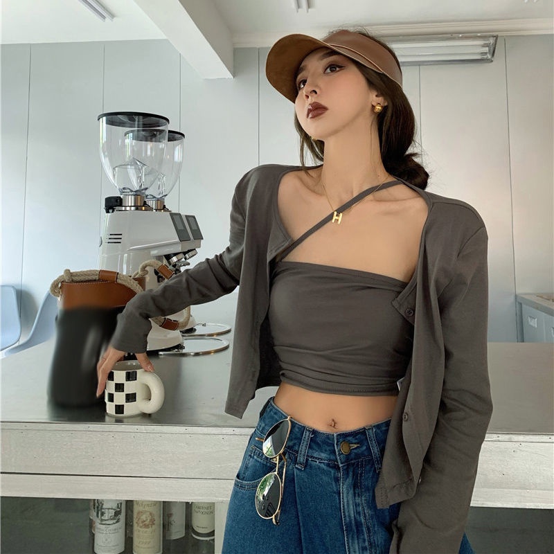 Áo Thun Tay Dài Thiết Kế Đơn Giản Cho Nữ