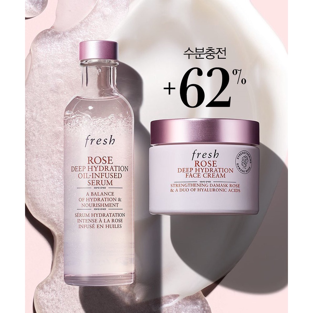 Tinh Chất Cấp Ẩm Fresh 𝗥𝗼𝘀𝗲 𝗗𝗲𝗲𝗽 𝗛𝘆𝗱𝗿𝗮𝘁𝗶𝗼𝗻 𝗢𝗶𝗹-𝗶𝗻𝗳𝘂𝘀𝗲𝗱 𝗦𝗲𝗿𝘂𝗺 100ml