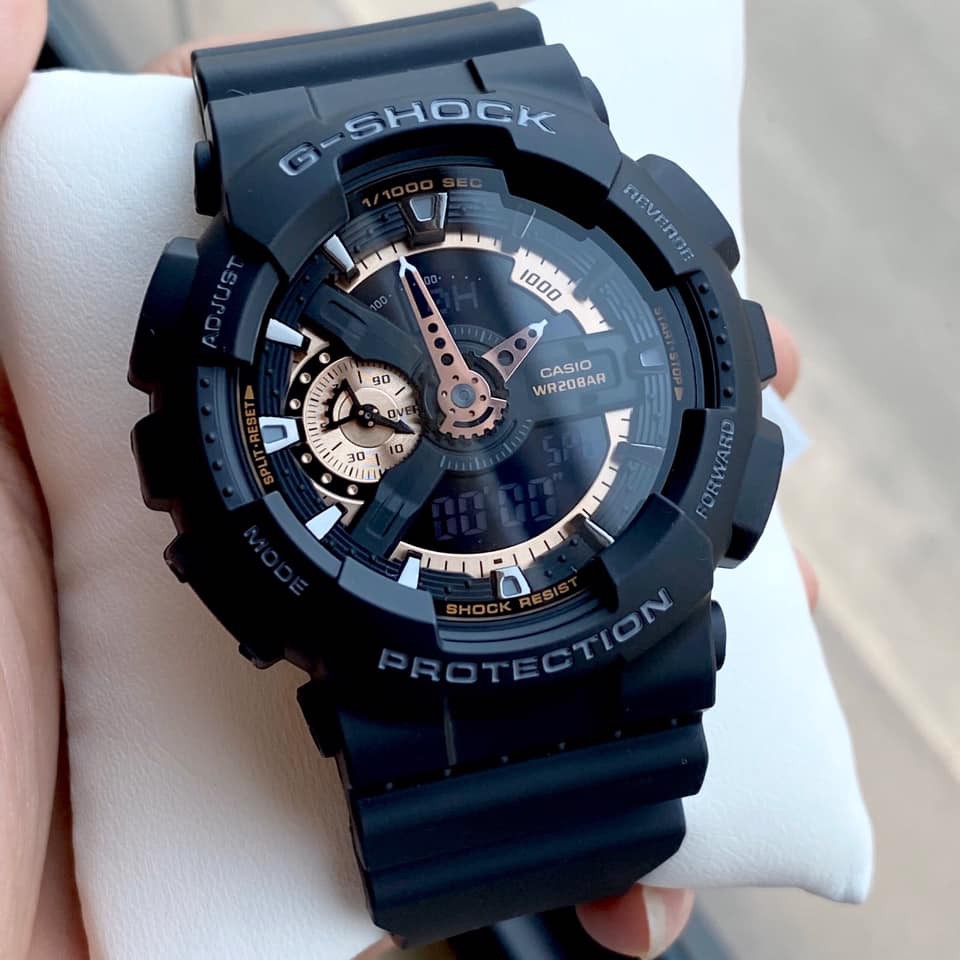 ĐỒNG HỒ NAM CASIO G-SHOCK  – QUARTZ (PIN) – DÂY CAO SU (GA-110RG-1ADR)