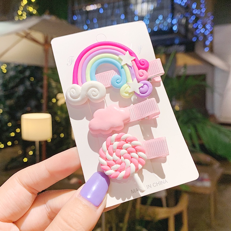 Kẹp Tóc Thiết Kế Mới Thời Trang Theo Phong Cách Hàn Quốc Cho Bé