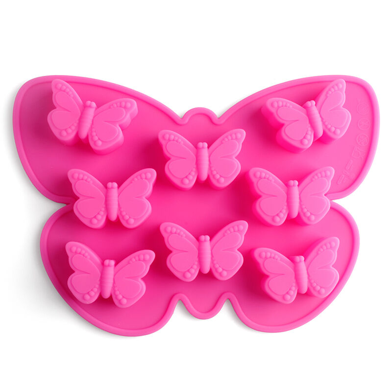 1 Khuôn Làm Bánh, Xà Phòng, Sô Cô La Hình Con Bướm 3D Bằng Silicone