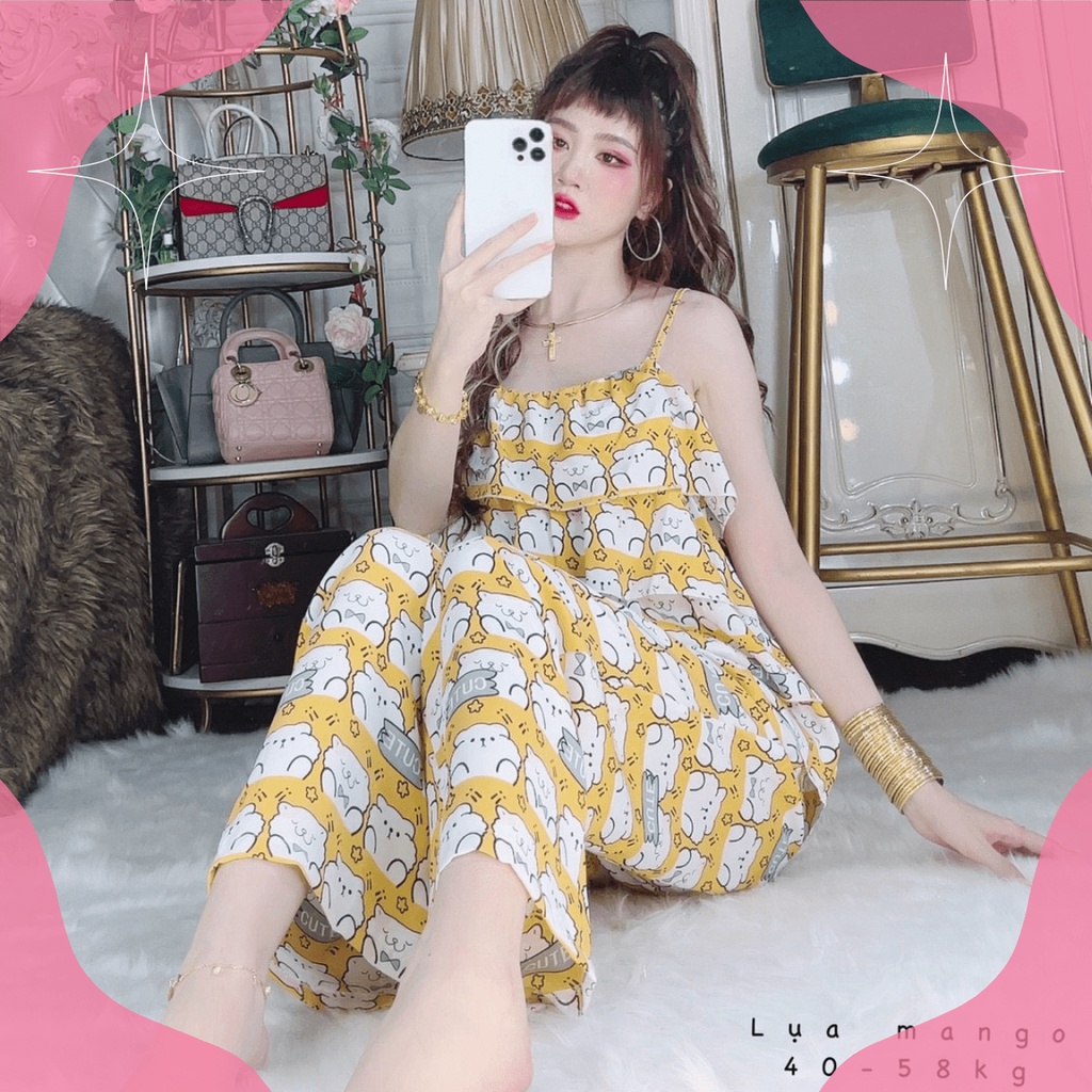 Đồ Bộ Ngủ Nữ , Đồ Bộ 2s Tầng Quần Dài Siêu Đẹp