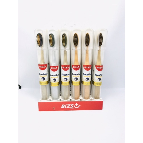 Bàn Chải Đánh Răng Bizs+ Tinh Chất Ngọc Trai/Carbon bị Siêu Mềm/ Zhenshine