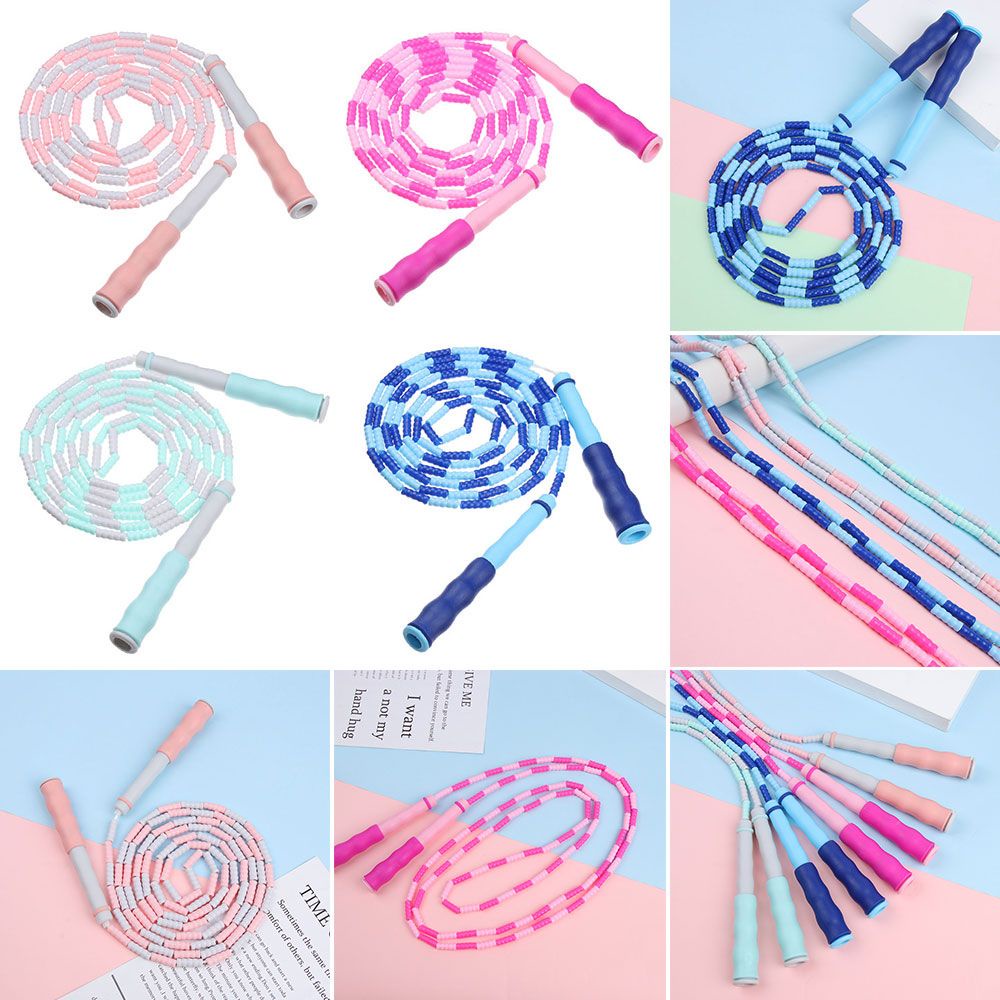Dây nhảy tập thể dục bằng thiết kế đốt tre nhiều màu sắc có thể điều chỉnh cho người lớn và trẻ em