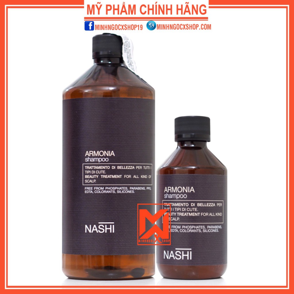 ✅[ NASHI ] DẦU GỘI CHO TÓC DẦU, GÀU VÀ KHÔ NASHI ARMONIA  250 - 1000ML CHÍNH HÃNG