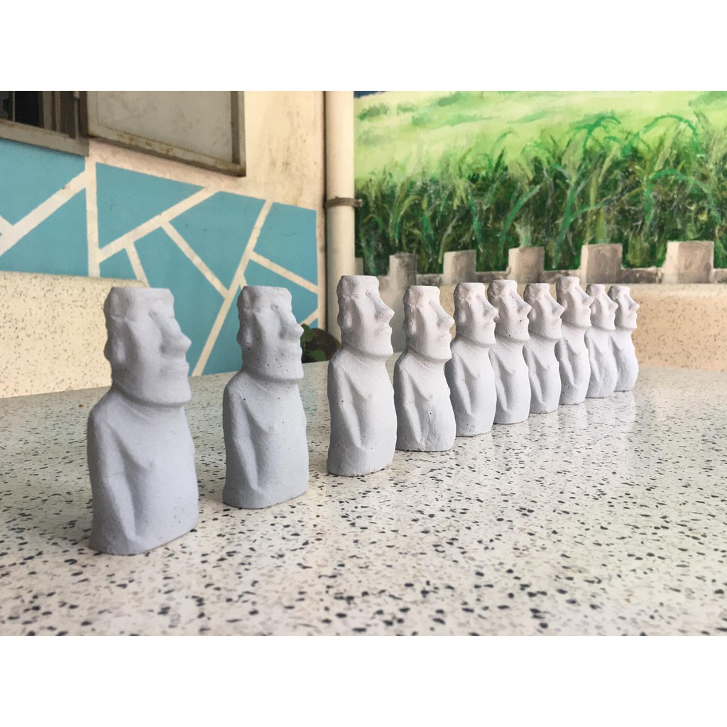 Tượng đá moai Đảo phục sinh Ester Island trang trí hồ thủy sinh hồ cá tiểu cảnh