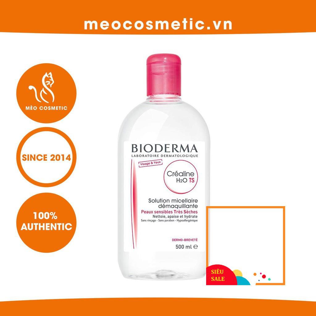 Nước Tẩy Trang Bioderma 500ml Hồng  Créaline H20 - Nước Tẩy Trang Cho Mọi Loại Da (100ml ~ 500ml)