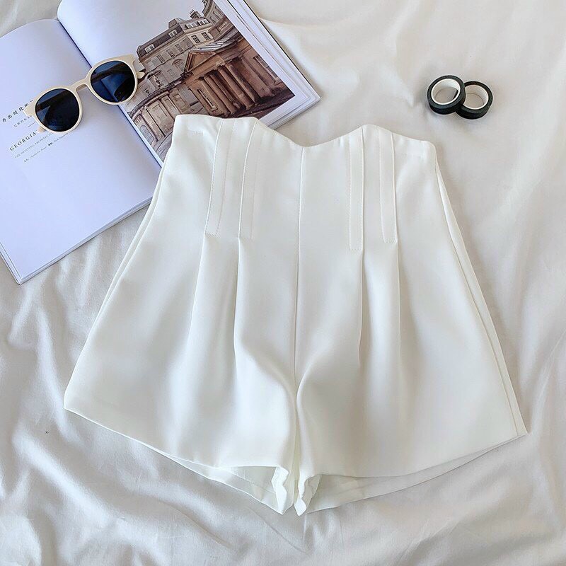Quần Short Nữ Lưng Cao, Quần Đùi Nữ Cạp Cao chất liệu Tuyết Mưa siêu xinh Q0035