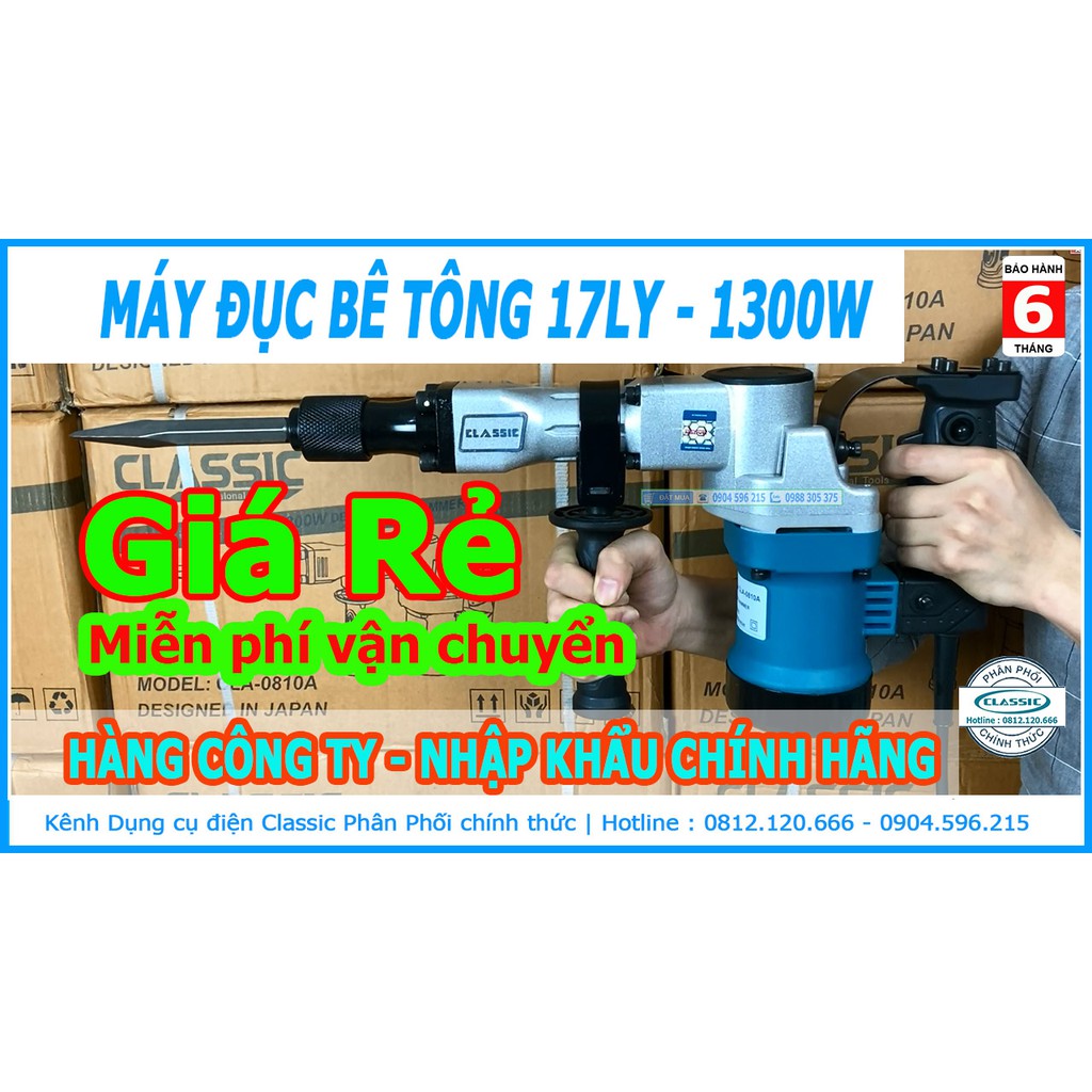 Máy đục bê tông 17mm Classic 1300w mã CLA-0810A