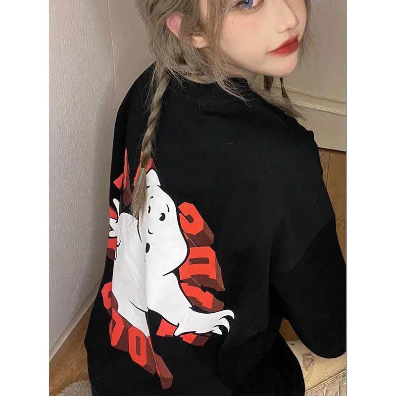 NRVP Áo Thun 100% Cotton Tay Ngắn Dáng Rộng Thời Trang Hàn Quốc Cho Nữ