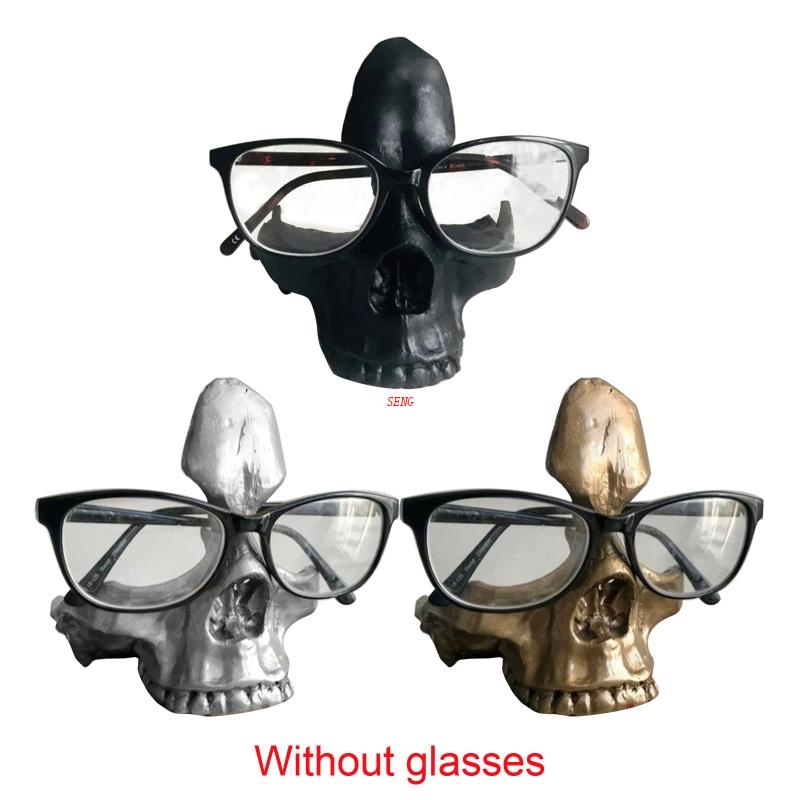 Giá Đỡ Mắt Kính Bằng Resin Hình Đầu Lâu Trang Trí Nhà Cửa / Văn Phòng