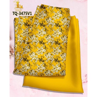 VẢI MAY ÁO DÀI IN 3D HOA XINH SIÊU ĐẸP CÓ ẢNH THẬT