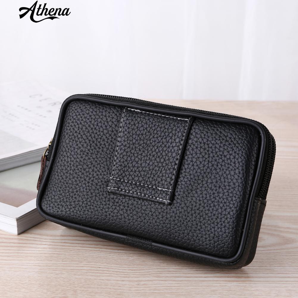 Túi đeo hông giả da 2 ngăn thời trang nam | BigBuy360 - bigbuy360.vn