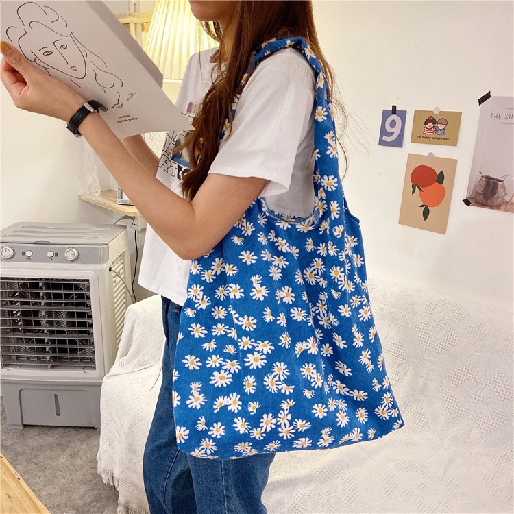 Túi tote canvas đeo chéo giá rẻ trơn vải mềm đi học TX533