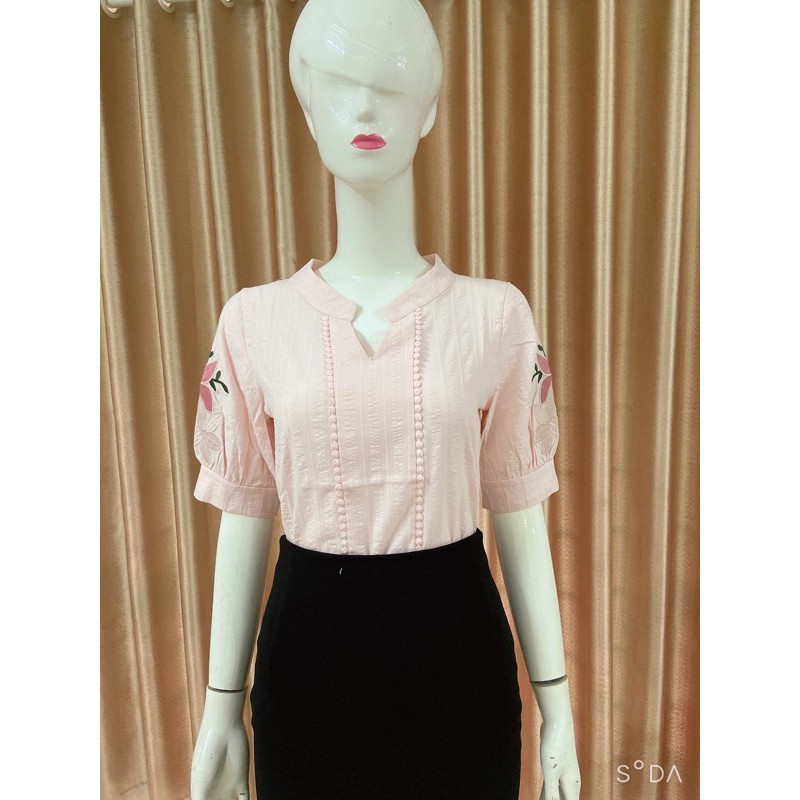 Áo sơ mi nữ công sở from rộng đẹp kiểu hàn NAVILO SM003 | BigBuy360 - bigbuy360.vn