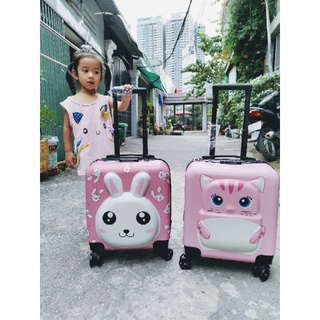 VALI KÉO TRẺ EM KITTY ÔM GẤU