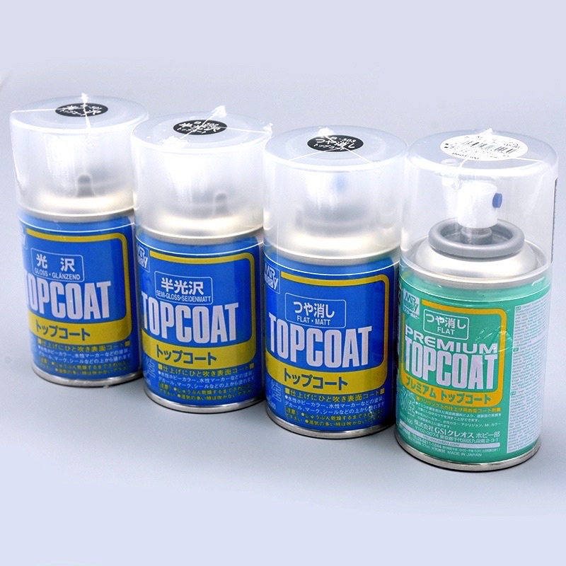 Sơn mô hình Flat trong suốt Topcoat Mr Hobby