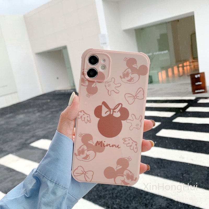 Hoạt Hình Ốp Điện Thoại Tpu Mềm Hình Mickey Minnie Cho Iphone 7 8 Se2 Plus X Xr Xs 11 12 Pro Max