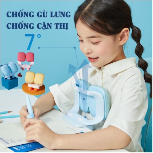 Dụng cụ điều chỉnh tư thế ngồi chống cận thị Cao cấp Đệm Êm Giá đỡ chống gù lưng hỗ trợ học tập cho bé