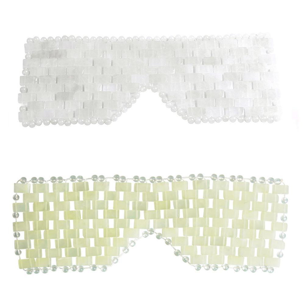 1 mặt nạ mắt dệt tay bằng đá ngọc bích nhân tạo bảo vệ mắt K5J5