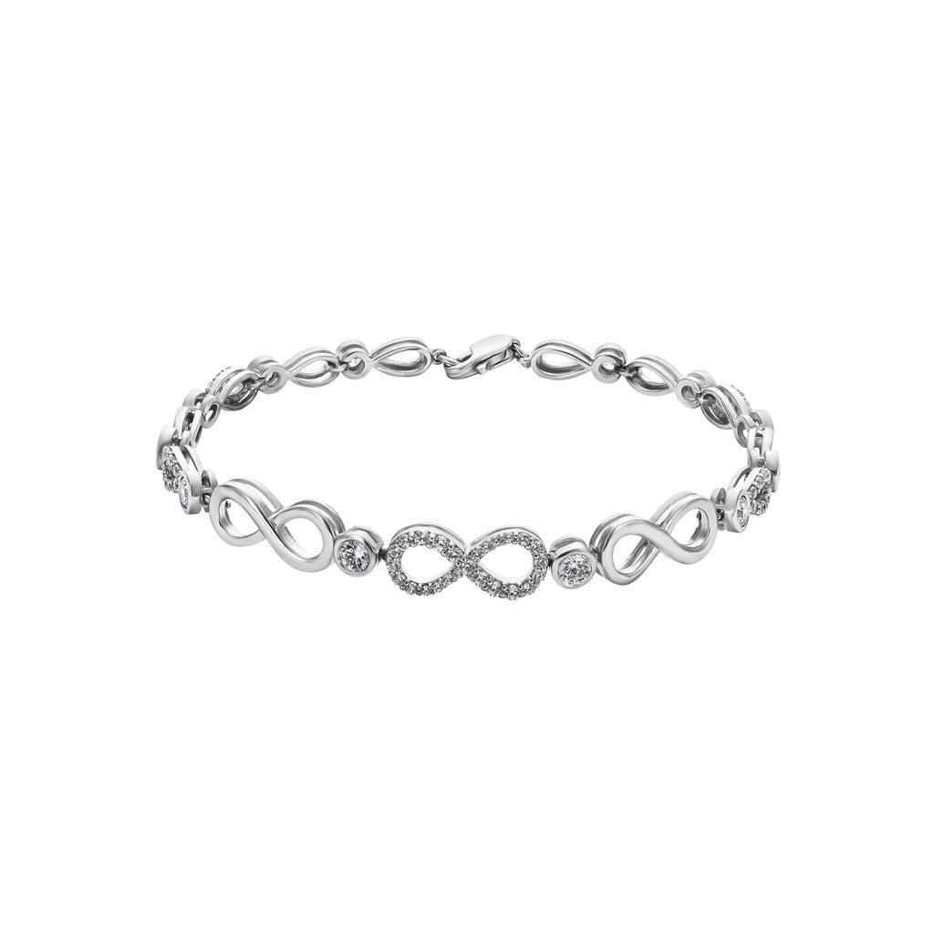 Lắc tay Bạc đính đá ECZ PNJSilver XMXMW000015