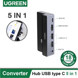 HUB USB-C 5 in 1 Ugreen 70688 (Dành cho iPad Pro) HD 4K@60Hz Chính Hãng CM317