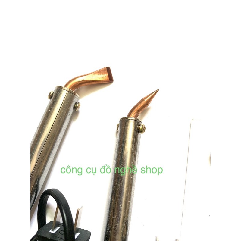 Mỏ hàn chì mũi nhọn thẳng,mũi dẹp cong