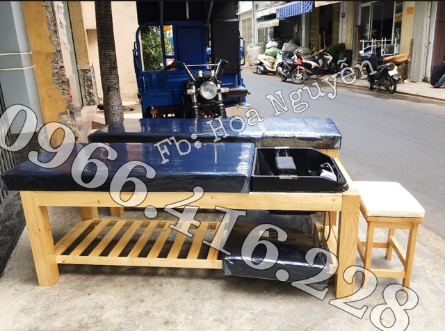 Giường gội spa 2in1