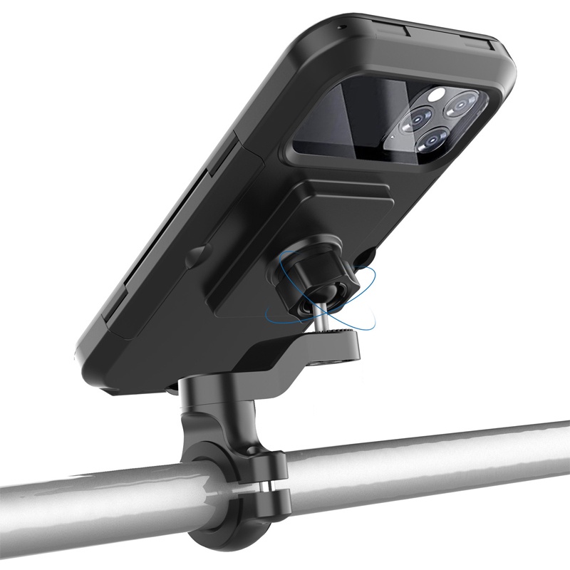giá đỡ điện thoại xe máy  giá đỡ điện thoại cầm tay Chống thấm nước, xoay 360 °