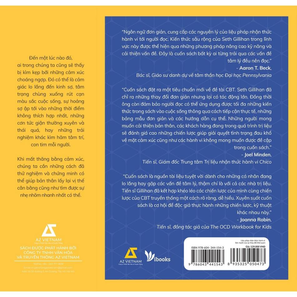 Sách - Liệu Pháp Nhận Thức Hành Vi: Sức Mạnh Của Sự Thay Đổi Thói Quen - AZVietNam