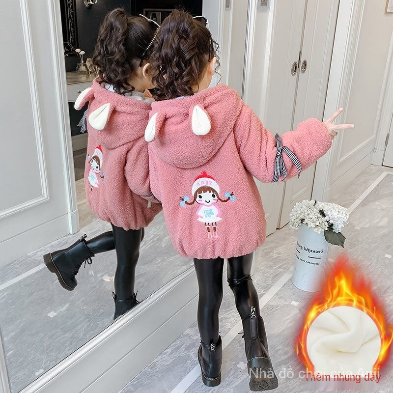 Korean thick velvet autumn winter children's jacket
