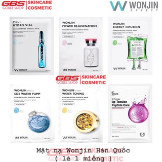 ( lẻ 1 miếng ) Mặt nạ WONJIN Hàn Quốc Effect Energy Infusion/ Hydro Vial/ Power Rejuvenation/ Cica Dressing Solution