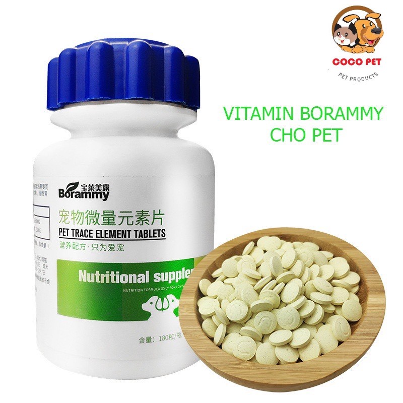 Canxi BORAMMY Cho Chó Mèo Hỗ Trợ Chắc Xương, Răng Bổ Sung Canxi Cho Mèo Bầu Và Nuôi Con