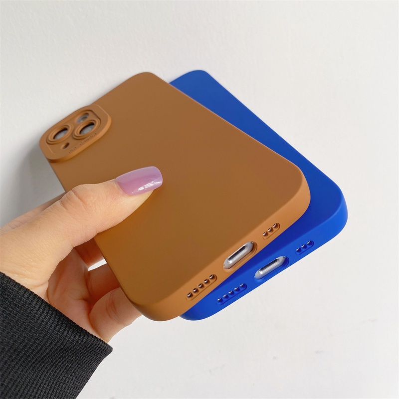 Solid color Ốp silicon Mềm In Cho Iphone 12 Pro Max 11 Pro Max X Xs Max Xr 7 8 Plus Se 2020