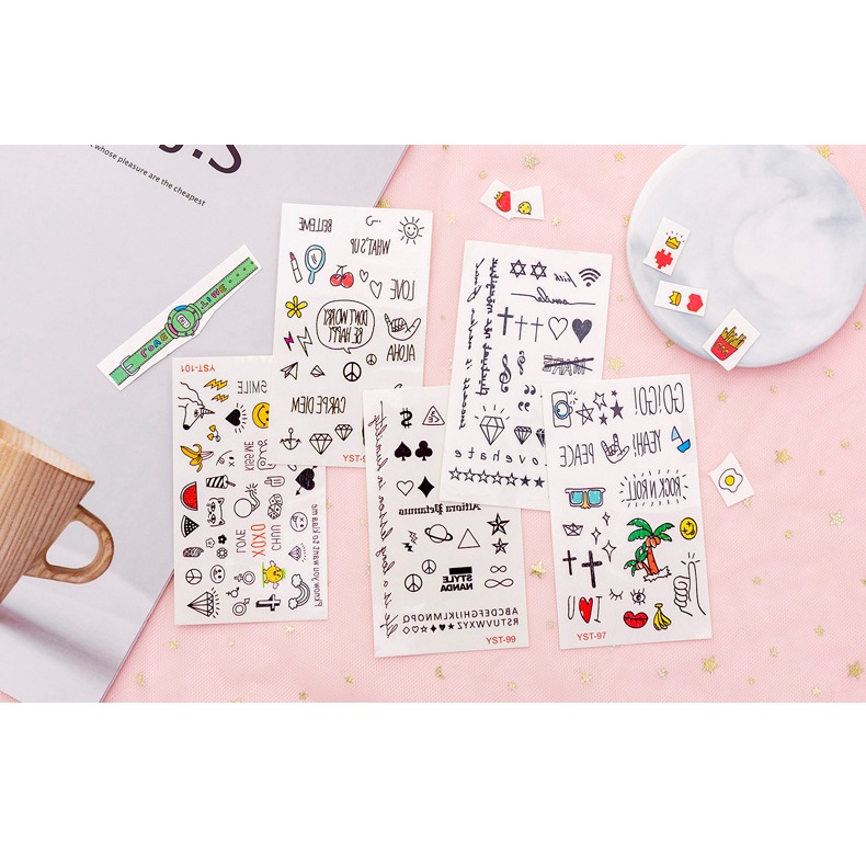 Hình xăm dán mini tattoo LIZAMO chống thấm nước nghệ thuật diy ST179