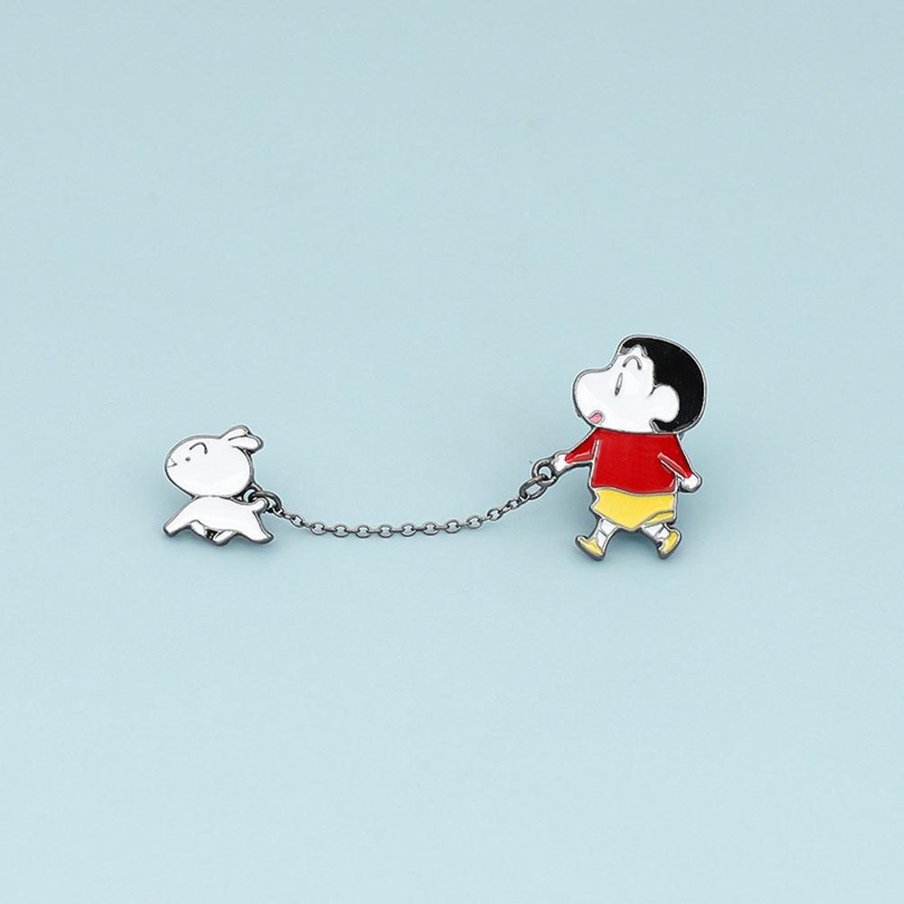 LILYES Ghim Cài Áo Hình Cậu Bé Bút Chì Shin-Chan Dễ Thương Thời Trang