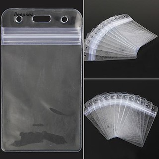 10 bao đựng thẻ nhân viên bằng nhựa trong suốt