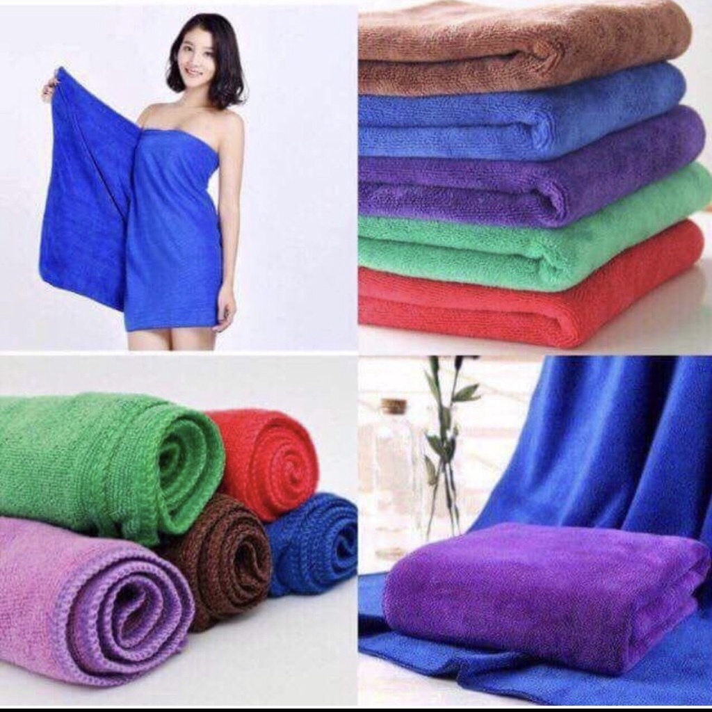 Combo 10 Chiếc Khăn quấn body spa, khăn tắm salon, kt 70x140 cm