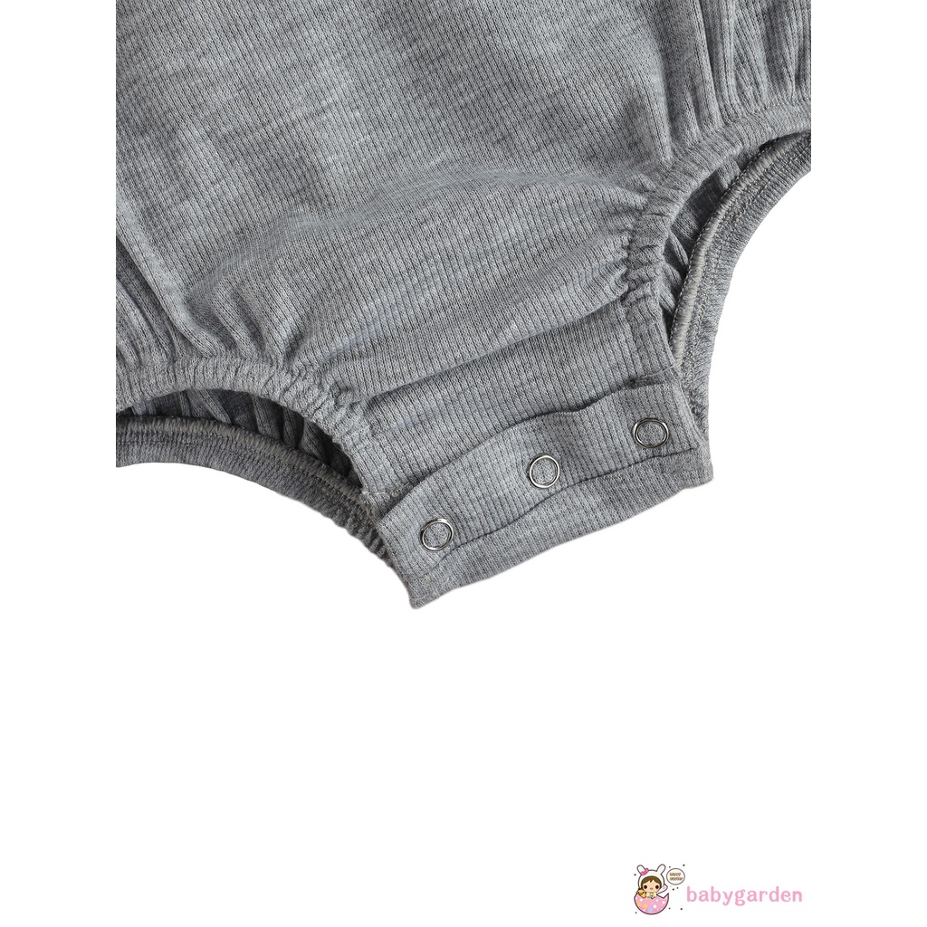 Bộ áo liền quần cổ vuông không tay thêu hình cầu vồng dành cho bé trai