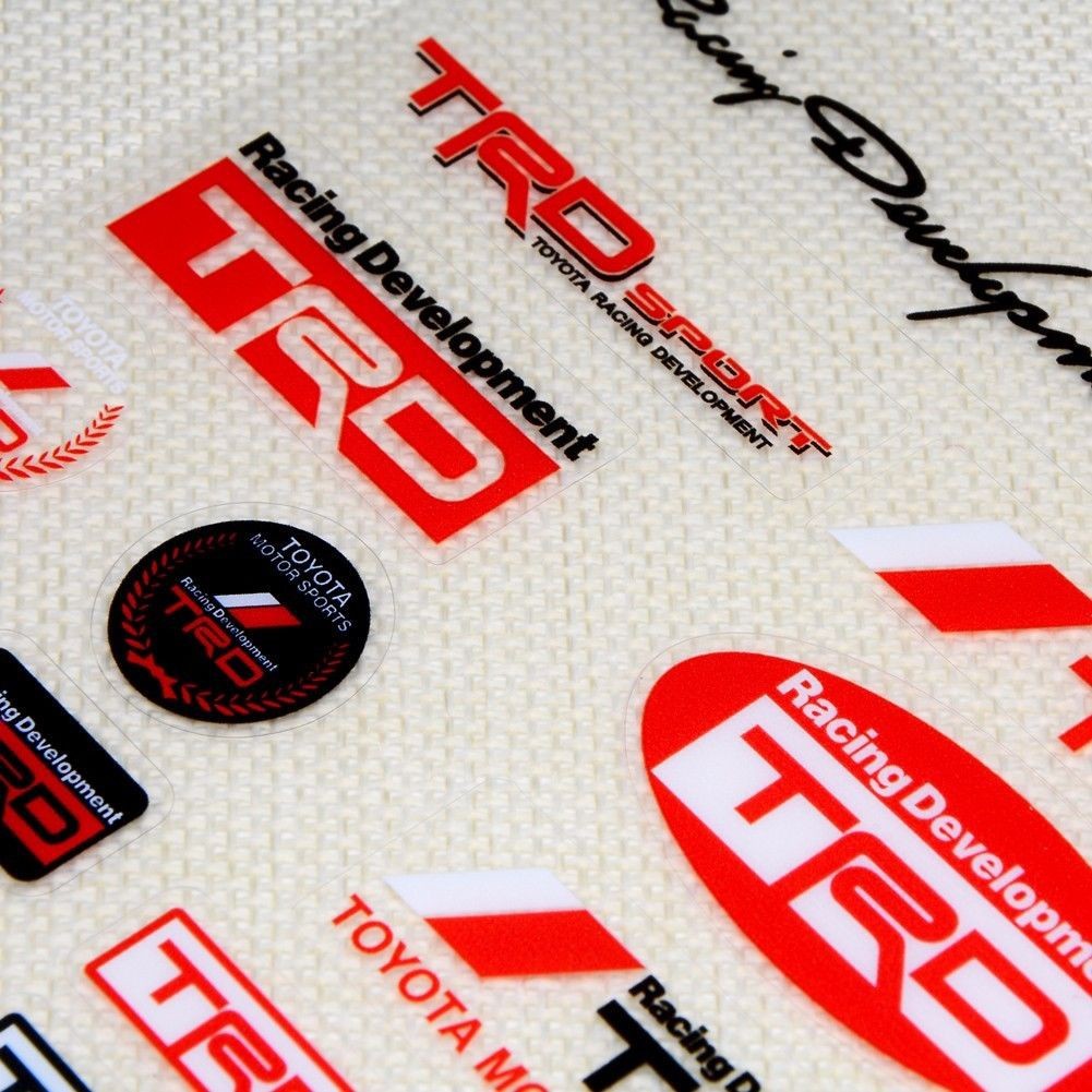 Nhãn dán cao cấp cho xe hơi Toyota Trd