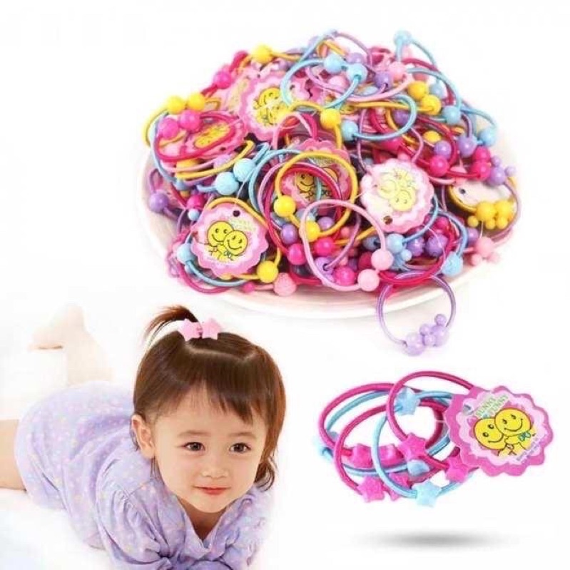 Chun buộc tóc - Thun cột tóc trẻ em SET 50 chiếc