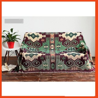 Thảm thổ cẩm, thảm phủ sofa, thảm vintage 130x180cm hk96 chất lượng tốt