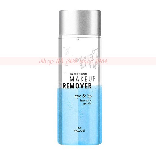 NƯỚC TẨY TRANG MẮT VÀ MÔI VACOSI WATERPROOF MAKEUP REMOVER FOR EYE &amp; LIP 80ML CHÍNH HÃNG - 6584