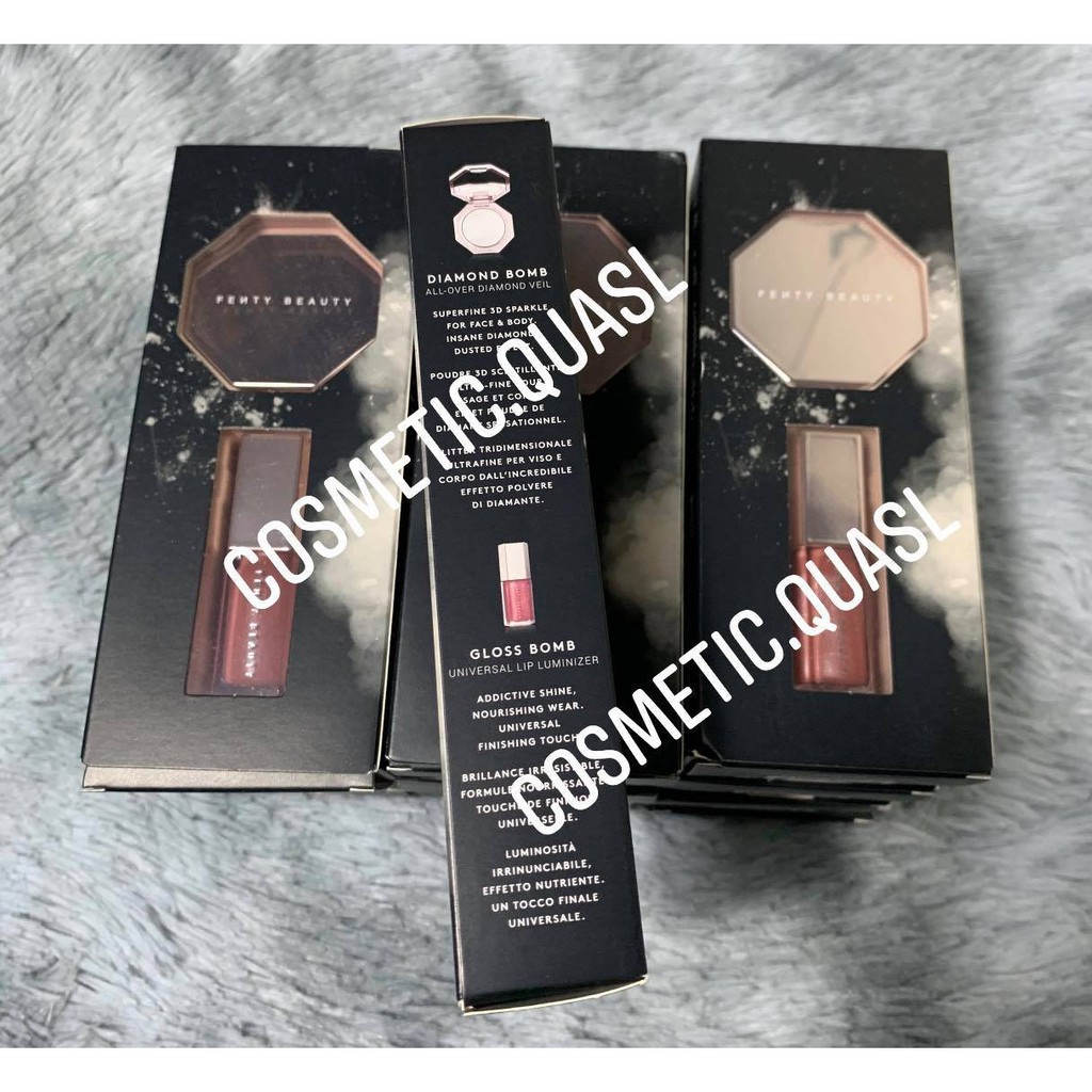 Set phấn bắt sáng - son bóng Fenty Beauty cả bộ - tách set | BigBuy360 - bigbuy360.vn
