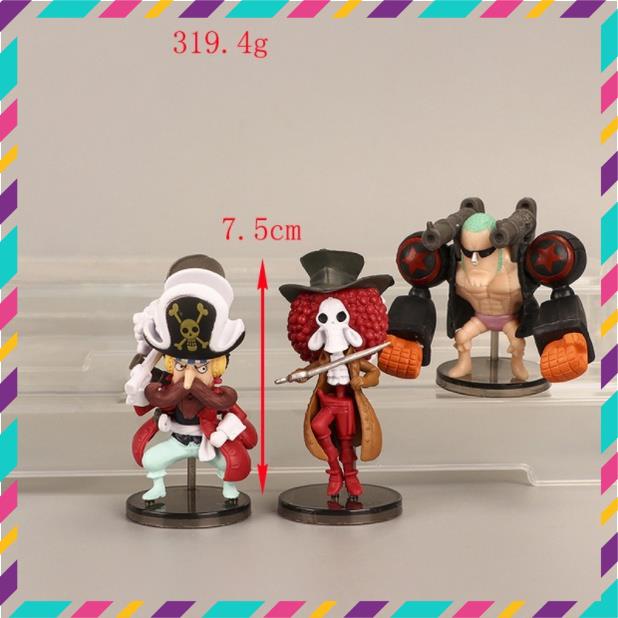 Combo 9 Mô Hình OnePiece Băng Hải Tặc Mũ Rơm, Bộ 9 Nhân Vật Team Luffy - Figure Tượng OnePiece