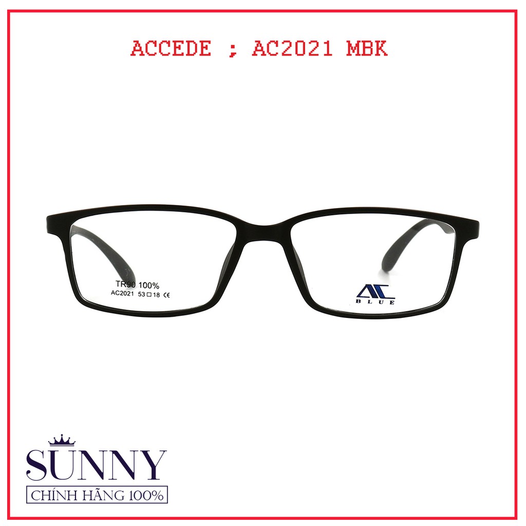 Gọng kính Accede AC2021 unisex (nhiều màu) chính hãng, thiết kế dễ đeo bảo vệ mắt