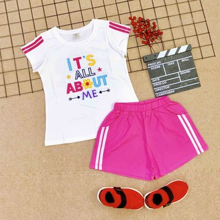 Bộ thun short bé gái mặc nhà 5-8 tuổi