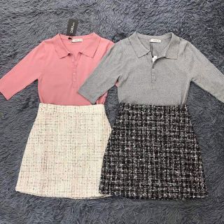 Áo len mongtoghi cổ bẻ có cúc