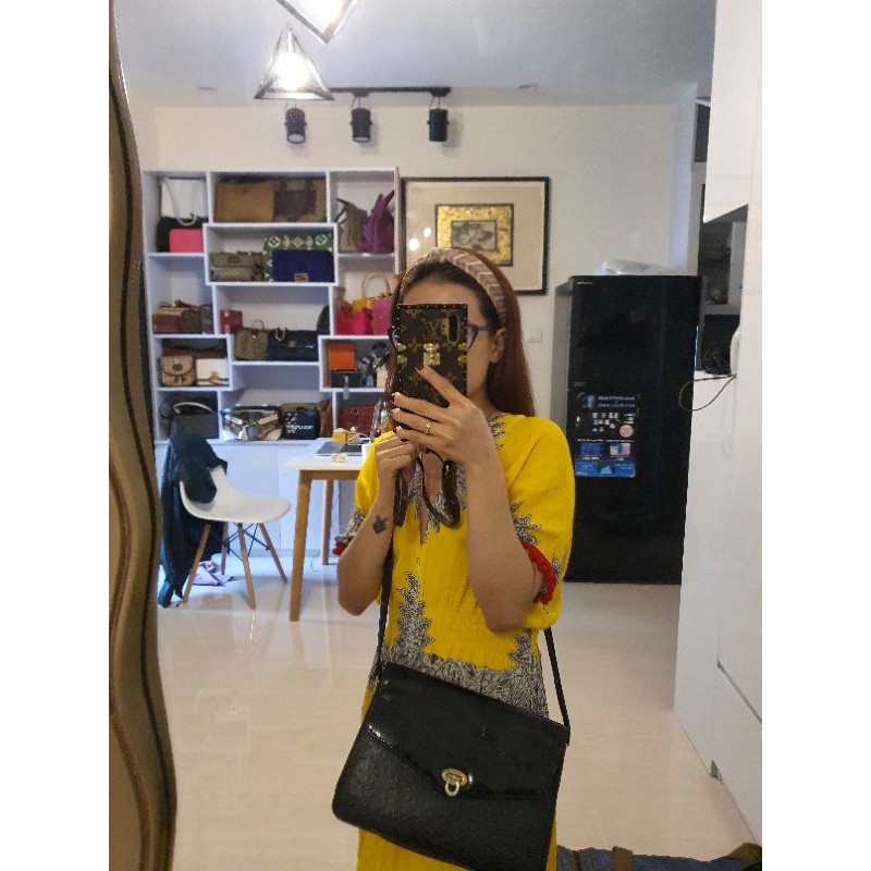 Túi da điểu form hộp hiệu Kerry Brook