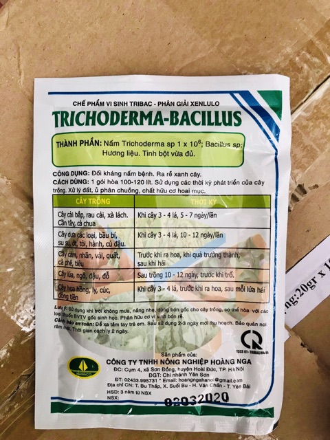 Nấm đối kháng TRICHODERMA-BACILLUS (100g)